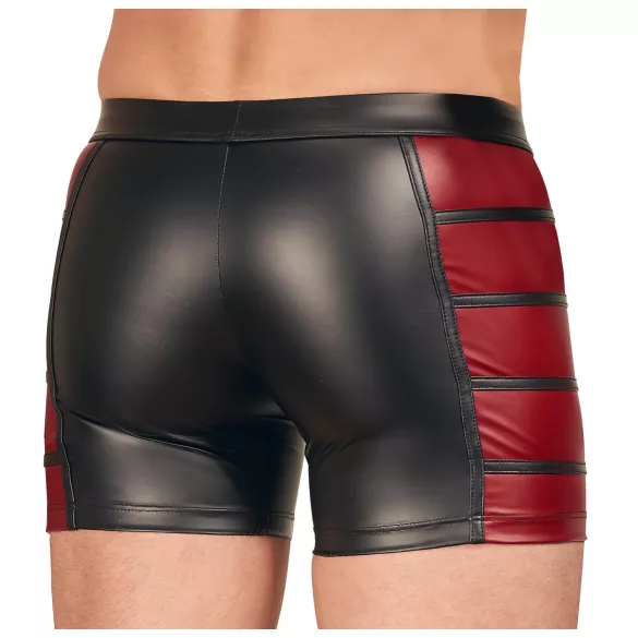 NEK - boxer zippé homme - bandes rouges latérales - noir - L