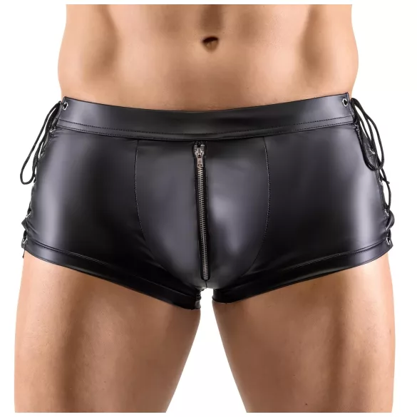 Svenjoyment - boxer homme laçage côté - effet mat - noir - L