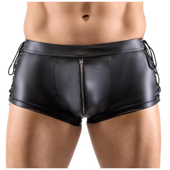 Svenjoyment - boxer homme laçage côté - effet mat - noir - XL