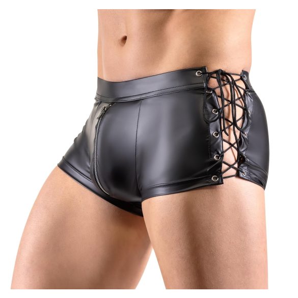 Svenjoyment - boxer homme laçage côté - effet mat - noir - XL