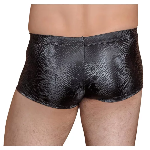 NEK - Boxer noir motif peau de serpent