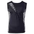 Svenjoyment - haut pour homme lacé asymétrique (noir) - M