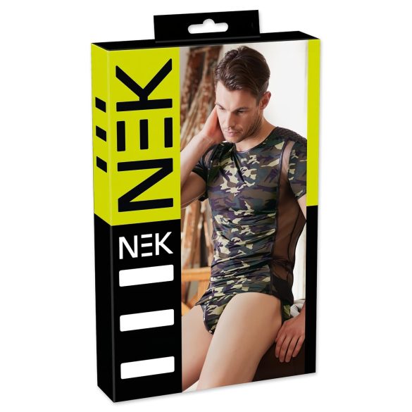 NEK - T-shirt homme camouflage (vert-brun)