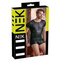 NEK - Haut homme manches courtes, effet mat (noir) - M