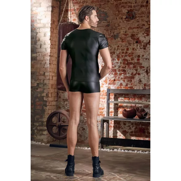 NEK - Haut homme manches courtes, effet mat (noir) - L