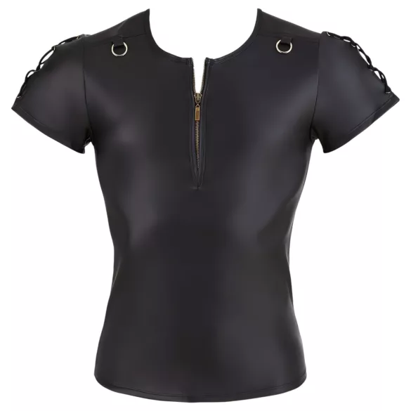 NEK - Haut homme manches courtes, effet mat (noir) - L