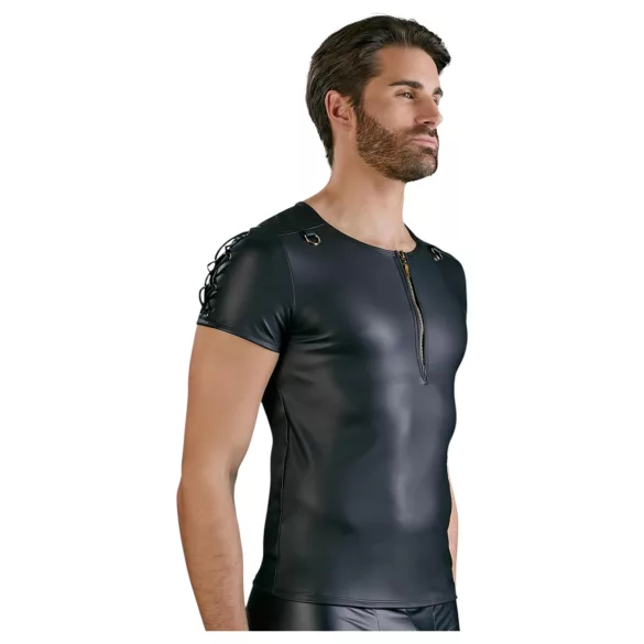 NEK - Haut homme manches courtes, effet mat (noir) - 2XL