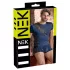 NEK - haut homme résille lacets noirs - bleu