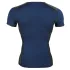 NEK - haut homme résille lacets noirs - bleu - M