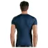 NEK - haut homme résille lacets noirs - bleu - M