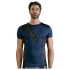NEK - haut homme résille lacets noirs - bleu - L