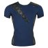 NEK - Haut homme bleu résille à lacets noir - L