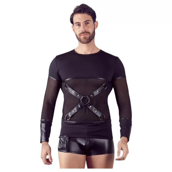 NEK - Haut homme manches longues croisé (noir) - M