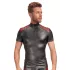 NEK - haut homme zippé - insert rouge - noir - M