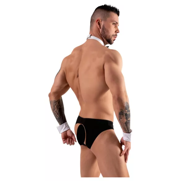 Svenjoyment - string homme serveur - ensemble costume - noir blanc - XL