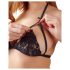 Cottelli - Ensemble lingerie ouvert - dentelle noire - XL