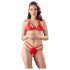 Cottelli - ensemble soutien-gorge ouvert en dentelle - rouge