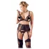 Cottelli Plus Size - Ensemble lingerie grande taille - dentelle noire - XXXXL