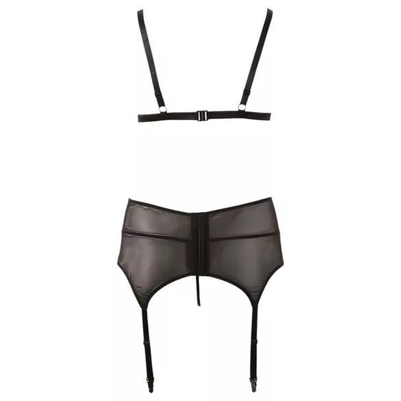 Cottelli Plus Size - Ensemble lingerie grande taille - dentelle noire - XXXXL