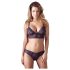 Cottelli - Ensemble soutien-gorge dentelle fleurs - violet - L
