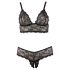 Cottelli Plus Size - ensemble lingerie grande taille en dentelle - noir