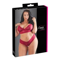   Cottelli Plus Size - ensemble soutien-gorge dentelle douce - grande taille