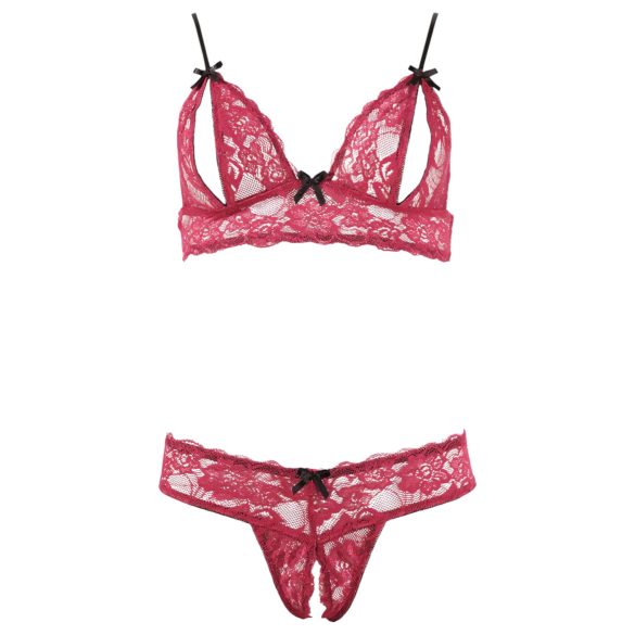 Cottelli - Ensemble soutien-gorge sexy dentelle rouge
