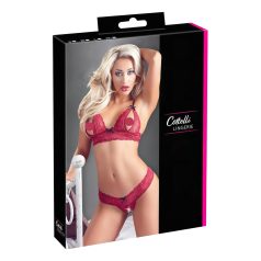 Cottelli - Ensemble soutien-gorge sexy dentelle rouge - M