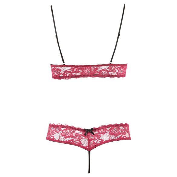 Cottelli - Ensemble soutien-gorge sexy dentelle rouge - M