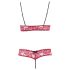 Cottelli - Ensemble soutien-gorge sexy dentelle rouge - L