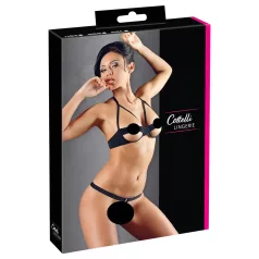 Cottelli - Ensemble soutien-gorge anneaux métal - noir