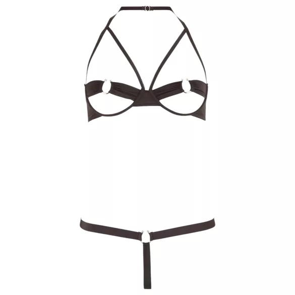 Cottelli - Ensemble soutien-gorge anneaux métal - noir - 80B/M