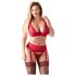Cottelli Plus Size - ensemble lingerie modulable - grande taille - rouge - 90E/XL