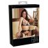 Abierta Fina - Ensemble soutien-gorge dentelle scintillante (noir) - M