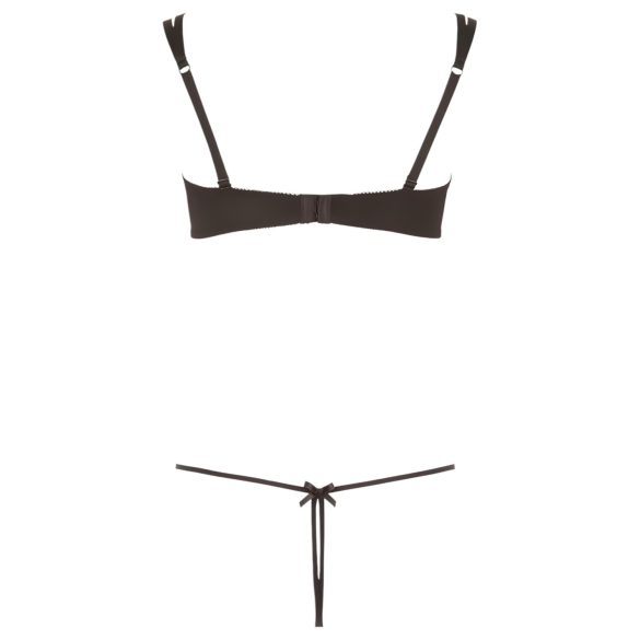 Cottelli - ensemble soutien-gorge brodé scintillant - noir