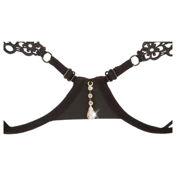 Cottelli - ensemble soutien-gorge brodé scintillant - noir