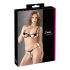 Cottelli - ensemble soutien-gorge brodé scintillant - noir - L
