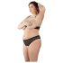 Cottelli Plus Size - ensemble soutien-gorge perlé - noir - XL