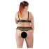 Cottelli Grande Taille - ensemble soutien-gorge perlé (noir) - 2XL