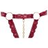 Cottelli - ensemble soutien-gorge ouvert à anneaux métal - rouge - M/L