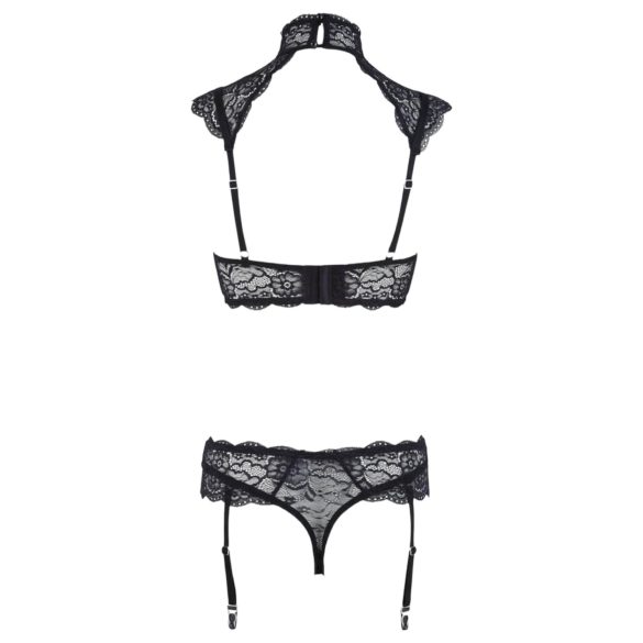 Cottelli - ensemble soutien-gorge dentelle col (noir)
