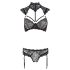 Cottelli - ensemble soutien-gorge dentelle col (noir) - 75C/S