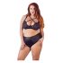 Cottelli Grande Taille - soutien-gorge croisé et culotte (noir)