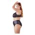 Cottelli Grande Taille - soutien-gorge croisé et culotte (noir)