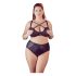 Cottelli Grande Taille - soutien-gorge croisé et culotte (noir)