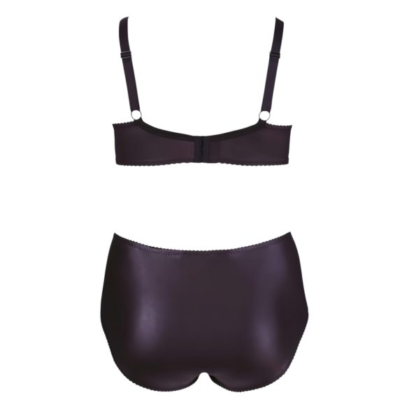 Cottelli Grande Taille - soutien-gorge croisé et culotte (noir)