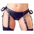 Cottelli Bondage - ensemble soutien-gorge brillant avec menottes - noir