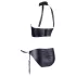 Cottelli Bondage - ensemble soutien-gorge brillant avec menottes - noir - XL