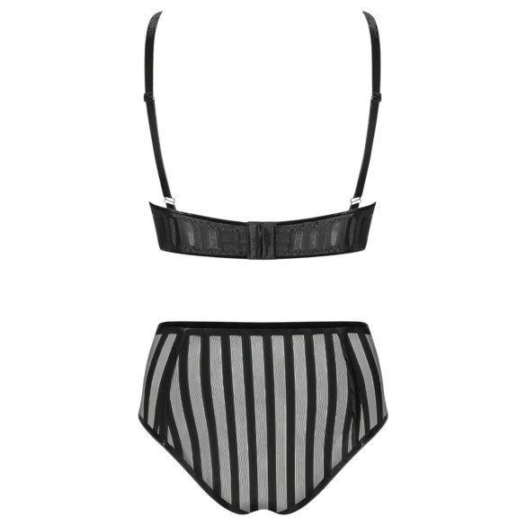 Petite Noir Exclusive - ensemble de soutien-gorge rayé (noir)