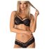 Obsessive - ensemble soutien-gorge dentelle rose - noir